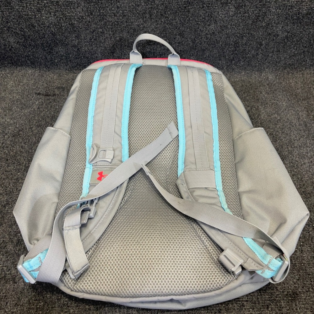 Under Armour UA Contain NEXT Storm Athlete Issued Backpack Gray Pink Sport Bag - Picture 14 of 16